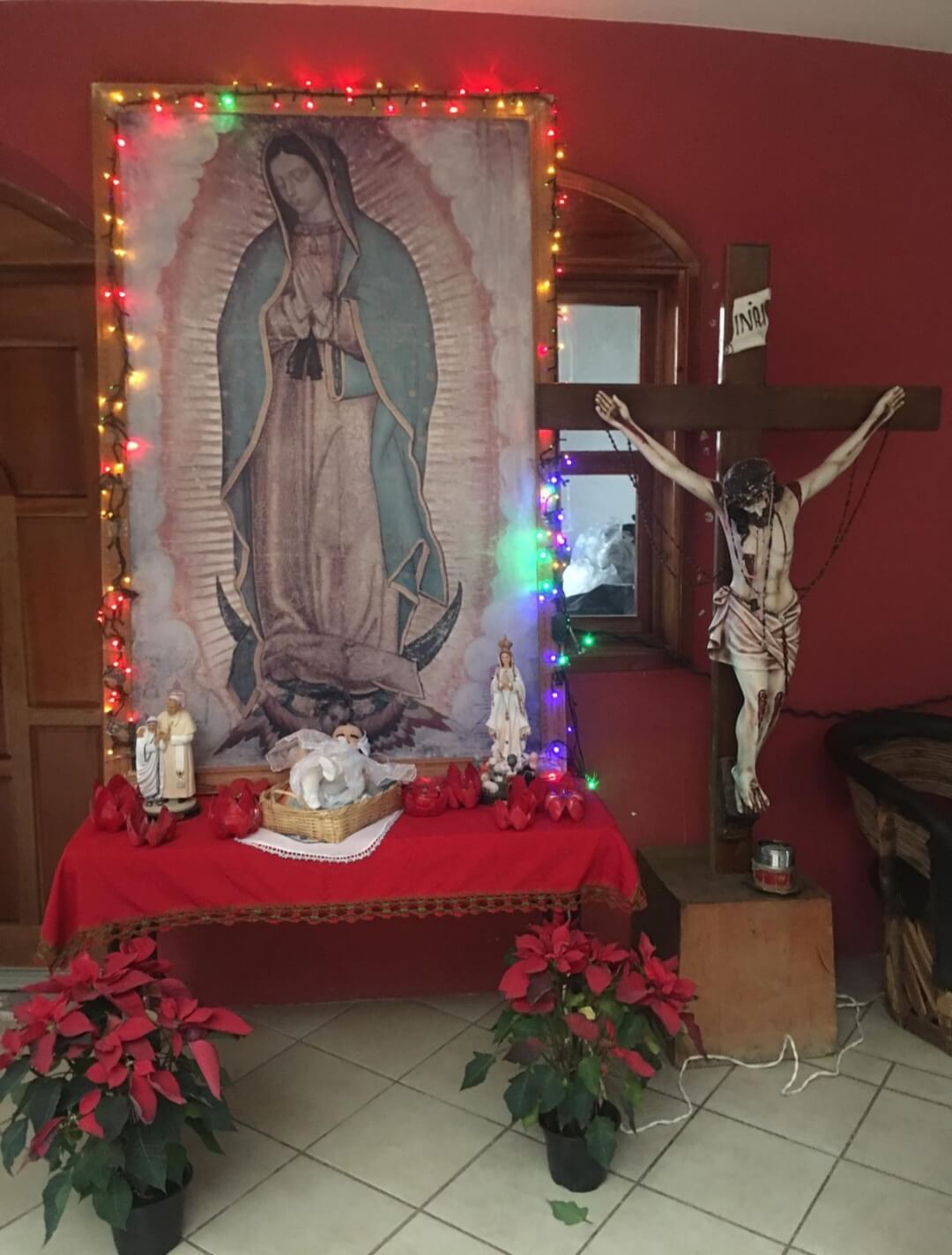 Jesus statue on the cross