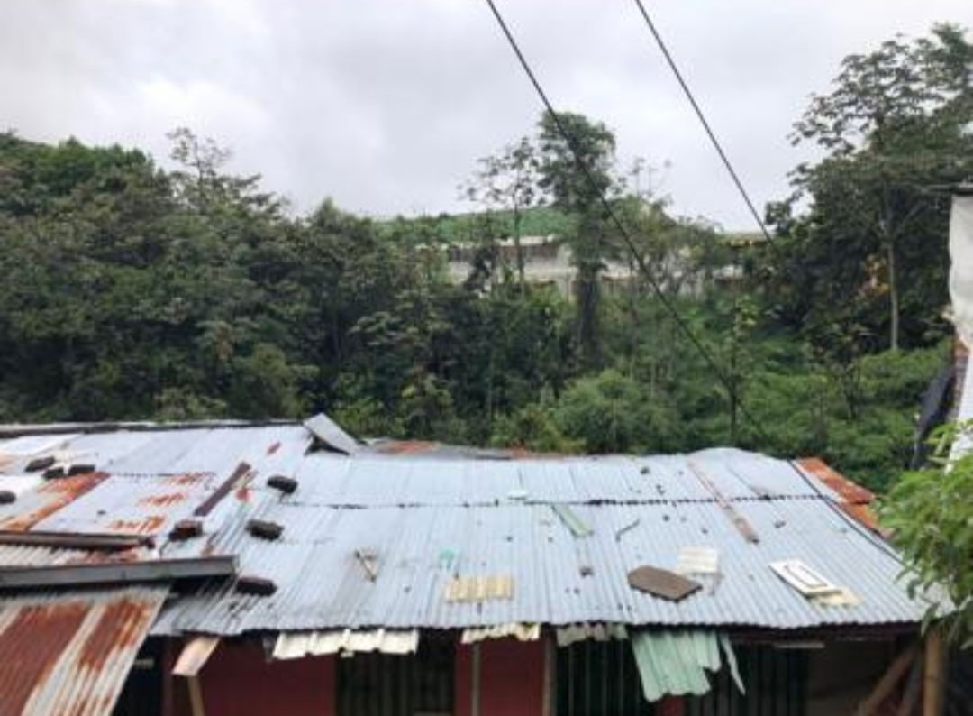 the tin roof of a home in colombia
