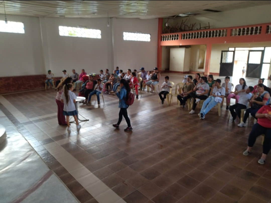 people gathered for an assembly
