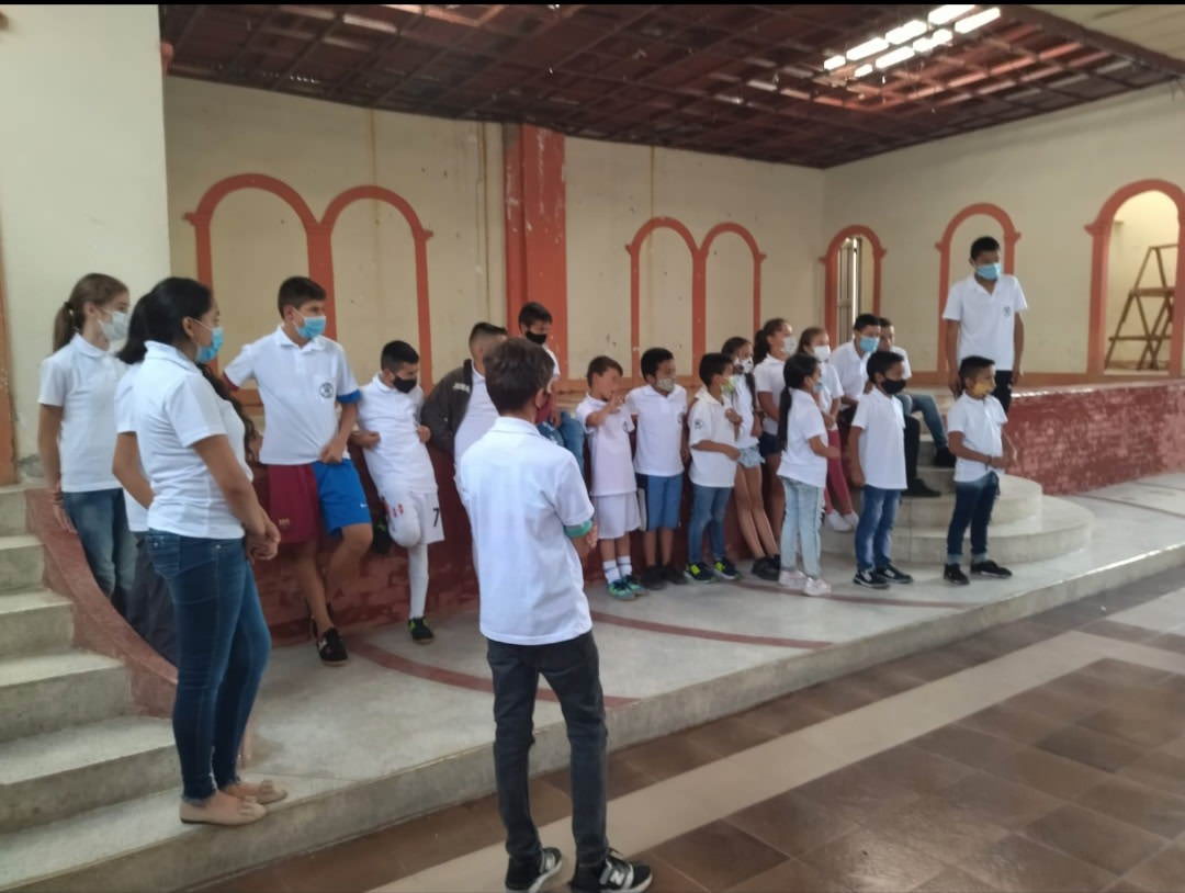 a group of students